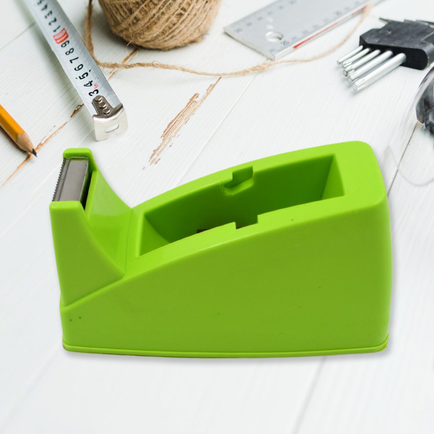 Plastic Tape Dispenser Cutter for Home Office use, Tape Dispenser for Stationary, Tape Cutter Packaging Tape School Supplies (1 pc / 515 Gm) - infinityexculsivestore.com