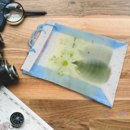 Plastic Transparent Bag With Handle (1 Pc / 34 x 26 Cm) - infinityexculsivestore.com