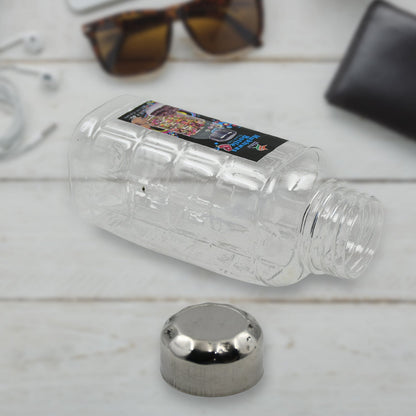 Plastic Transparent Mukhwas Bottle With Steel Cap / Mouth Freshener / Dryfruits Multipurpose Air Tight and BPA Free Kitchen Storage Bottle (1 Pc) - infinityexculsivestore.com