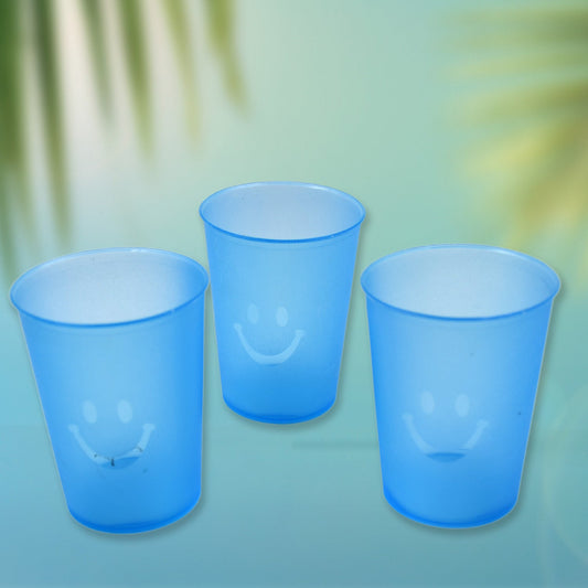 Plastic Tumblers Lightweight Cups / Glass Reusable Drinking Cups Restaurant Cups Safe Beverage Tumblers Glasses for Kitchen Water Transparent Glasses 3 pc Set - infinityexculsivestore.com