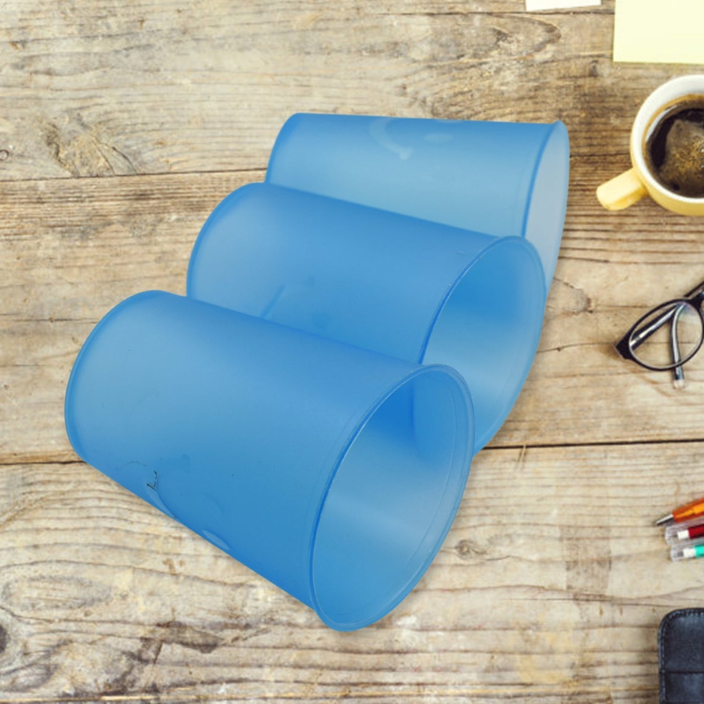 Plastic Tumblers Lightweight Cups / Glass Reusable Drinking Cups Restaurant Cups Safe Beverage Tumblers Glasses for Kitchen Water Transparent Glasses 3 pc Set - infinityexculsivestore.com