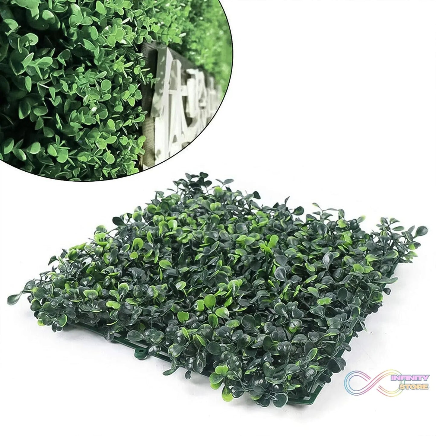 Plastic Wall Artificial Plant Base (60×40 CM / 1 Pc) - infinityexculsivestore.com