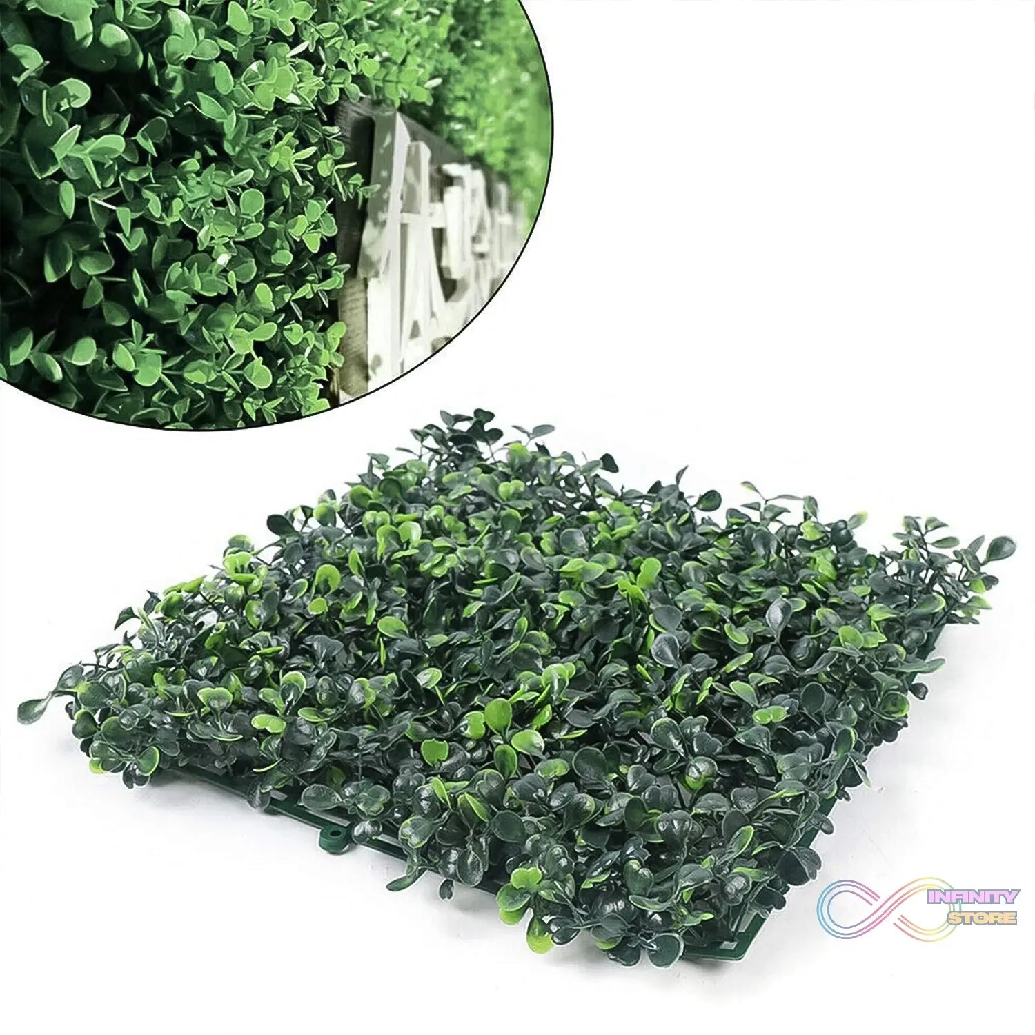 Plastic Wall Artificial Plant Base (60×40 CM / 1 Pc) - infinityexculsivestore.com