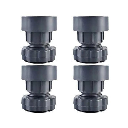 Plastic Washing Machine Vibration Feet , Adjustable Highly Non - Slip Support Anti Vibration Walk Shock Absorber Noise Cancelling Furniture Lifting Base (4 Pcs Set) - infinityexculsivestore.com