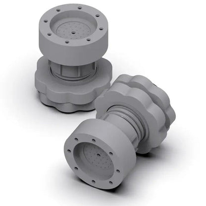 Plastic Washing Machine Vibration Feet , Adjustable Highly Non - Slip Support Anti Vibration Walk Shock Absorber Noise Cancelling Furniture Lifting Base (4 Pcs Set) - infinityexculsivestore.com