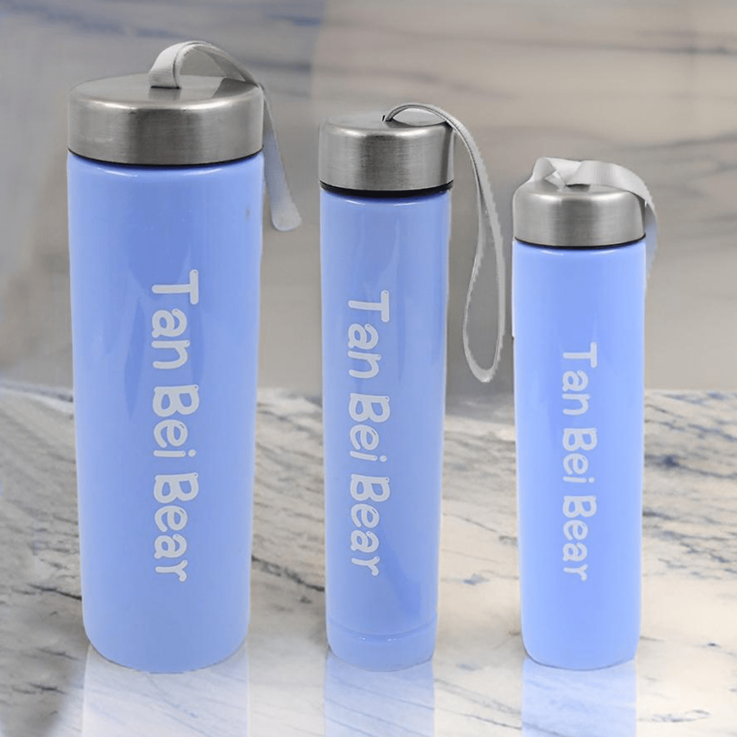 Plastic Water Bottle 3 Different Size Bottle & 1 pc Tumbler With Straw (4 Pc Set) - infinityexculsivestore.com