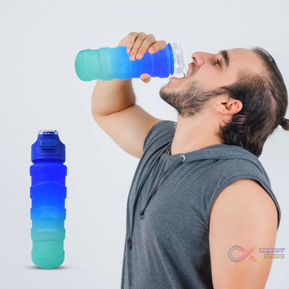 Plastic Water Bottle, 3 Different Size Bottle (3 Pc Set / With Straw & Sticker) - infinityexculsivestore.com