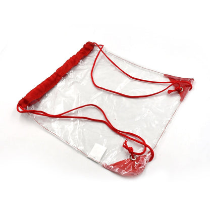 Plastic Waterproof Pouch Transparent Stadium Bags Clear String Bag for Gym Concert Travel Beach Swimming Sport - infinityexculsivestore.com
