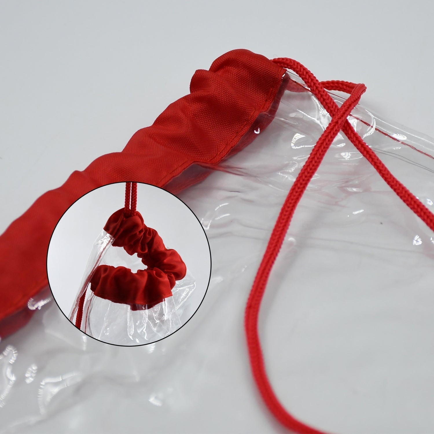 Plastic Waterproof Pouch Transparent Stadium Bags Clear String Bag for Gym Concert Travel Beach Swimming Sport - infinityexculsivestore.com