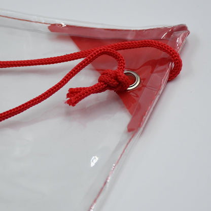 Plastic Waterproof Pouch Transparent Stadium Bags Clear String Bag for Gym Concert Travel Beach Swimming Sport - infinityexculsivestore.com