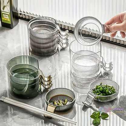 Plastics Dip Bowls, Dipping Sauce Bowls with Handle (4 Pcs Set / With Case) - infinityexculsivestore.com