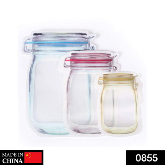 Plastics Transparent Jar Shaped Stand - up Pouch With Zipper - infinityexculsivestore.com