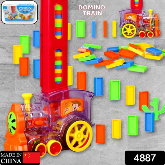 Play Game Transparent Funny Train Engine with Blocks Set 60 Blocks Toy with Music and Lights Automatic Blocks Toy Train Set for Kids ( Batteries not included) - infinityexculsivestore.com