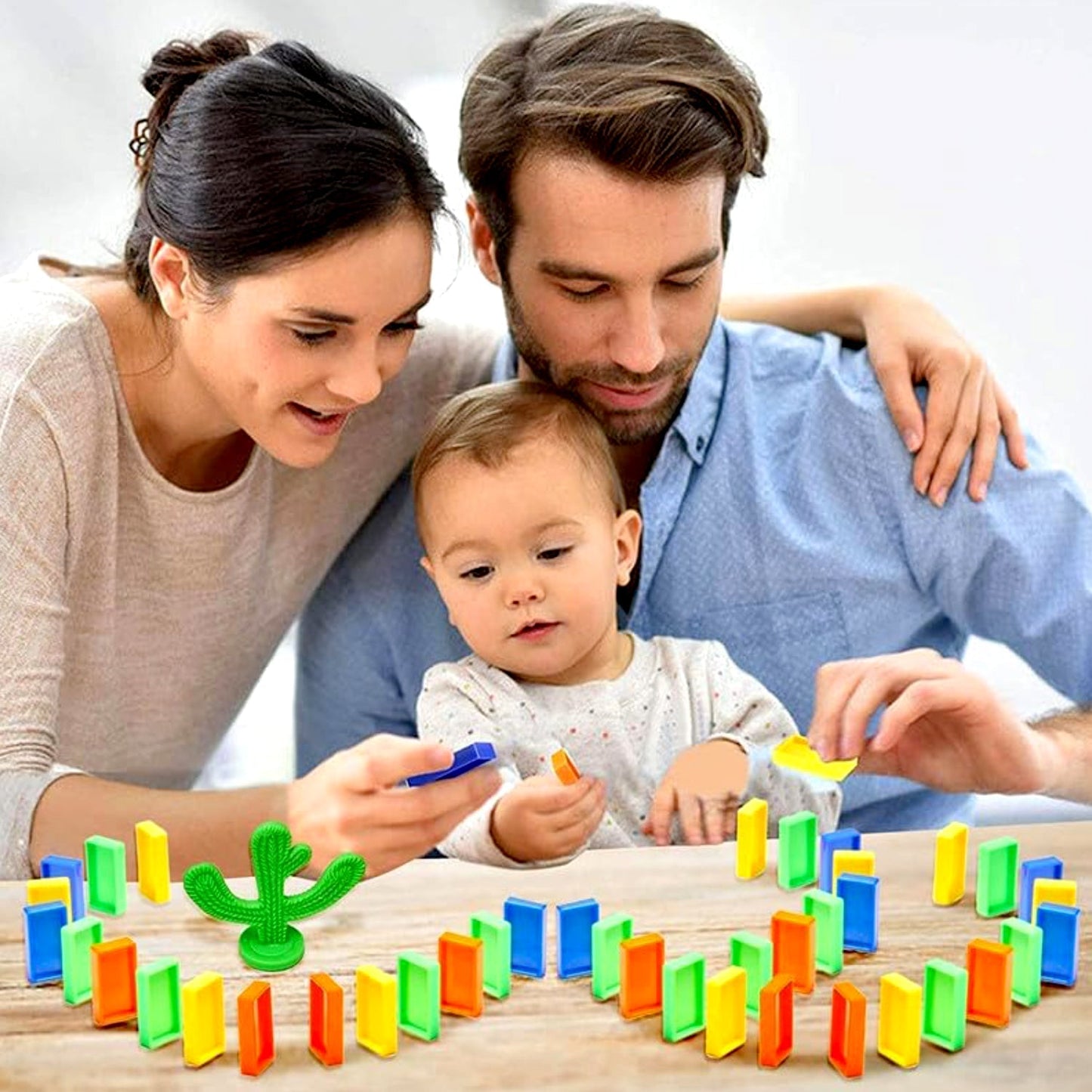 Play Game Transparent Funny Train Engine with Blocks Set 60 Blocks Toy with Music and Lights Automatic Blocks Toy Train Set for Kids ( Batteries not included) - infinityexculsivestore.com