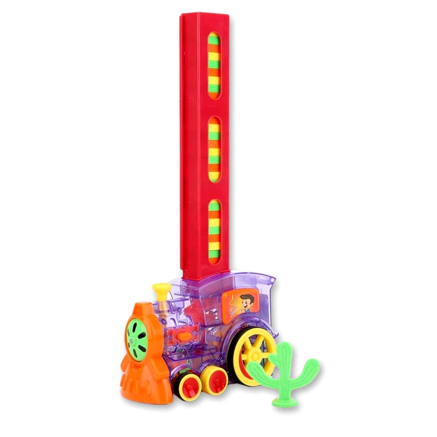 Play Game Transparent Funny Train Engine with Blocks Set 60 Blocks Toy with Music and Lights Automatic Blocks Toy Train Set for Kids ( Batteries not included) - infinityexculsivestore.com