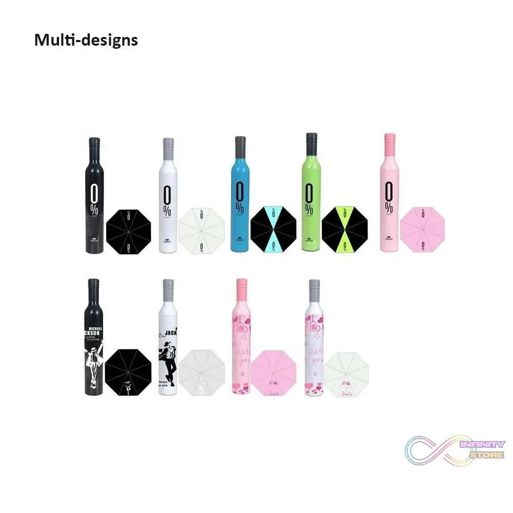 Pocket Folding Wine Bottle Umbrella - infinityexculsivestore.com