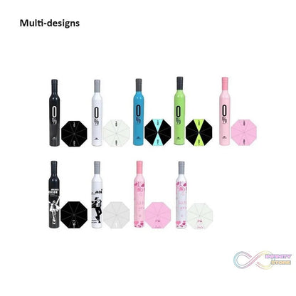 Pocket Folding Wine Bottle Umbrella - infinityexculsivestore.com