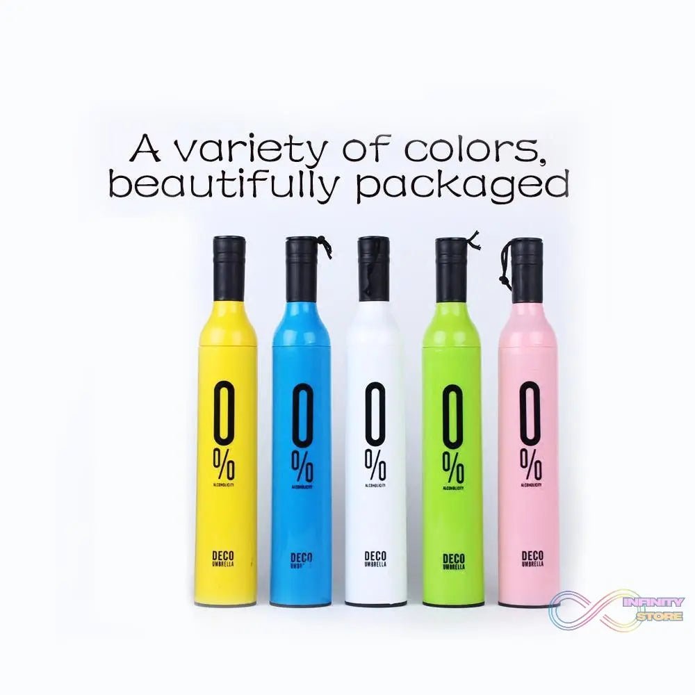 Pocket Folding Wine Bottle Umbrella - infinityexculsivestore.com
