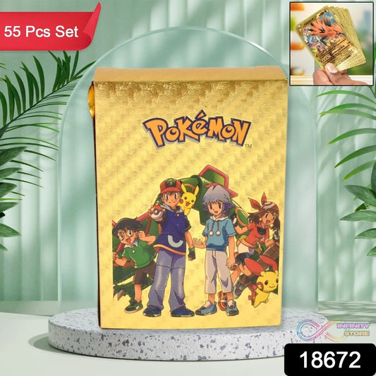 Pocket Monster Golden Trading Playing Cards (55 Pcs Set) - infinityexculsivestore.com