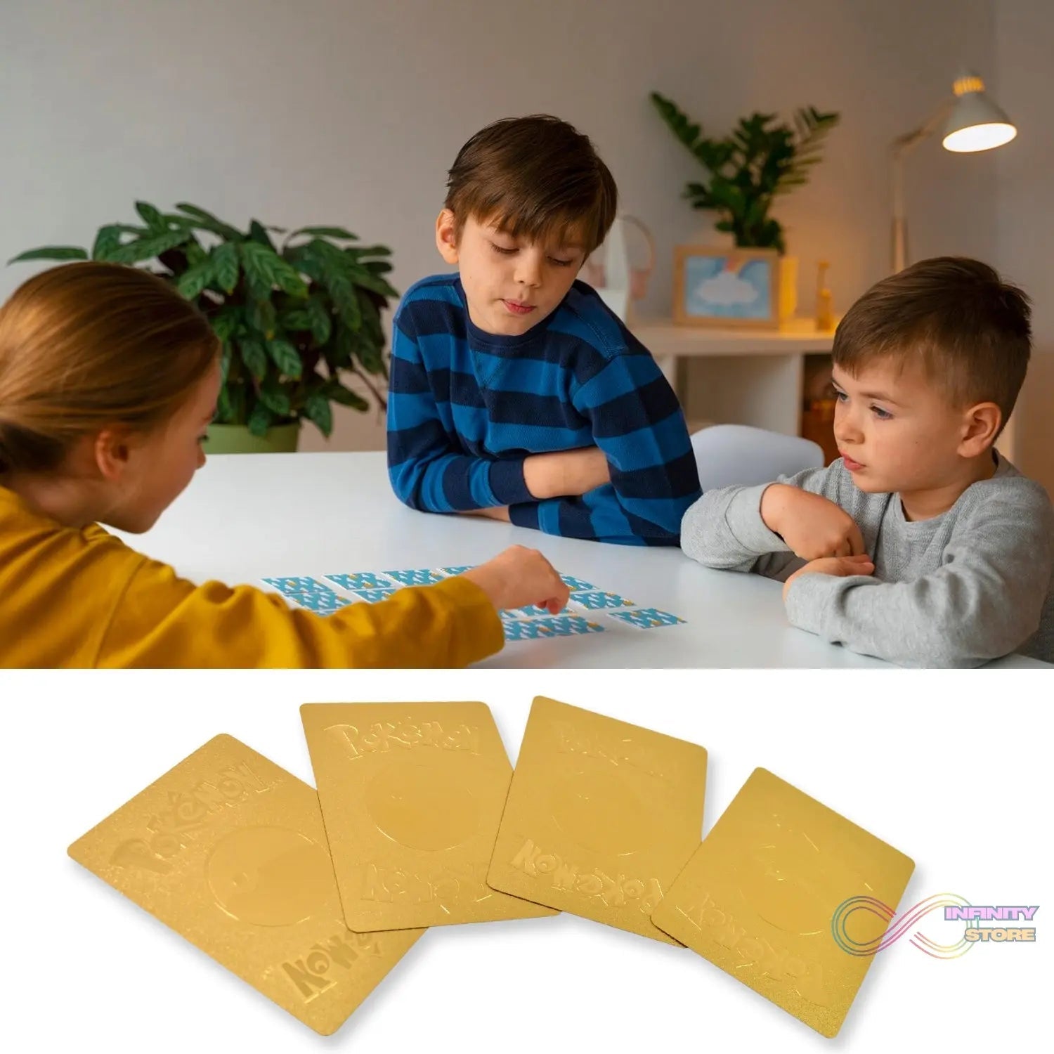 Pocket Monster Golden Trading Playing Cards (55 Pcs Set) - infinityexculsivestore.com