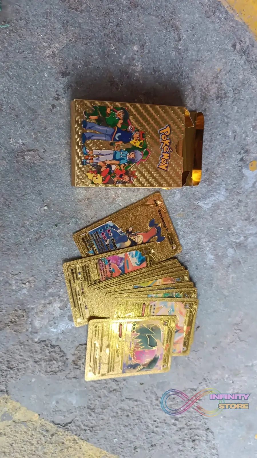 Pocket Monster Golden Trading Playing Cards (55 Pcs Set) - infinityexculsivestore.com