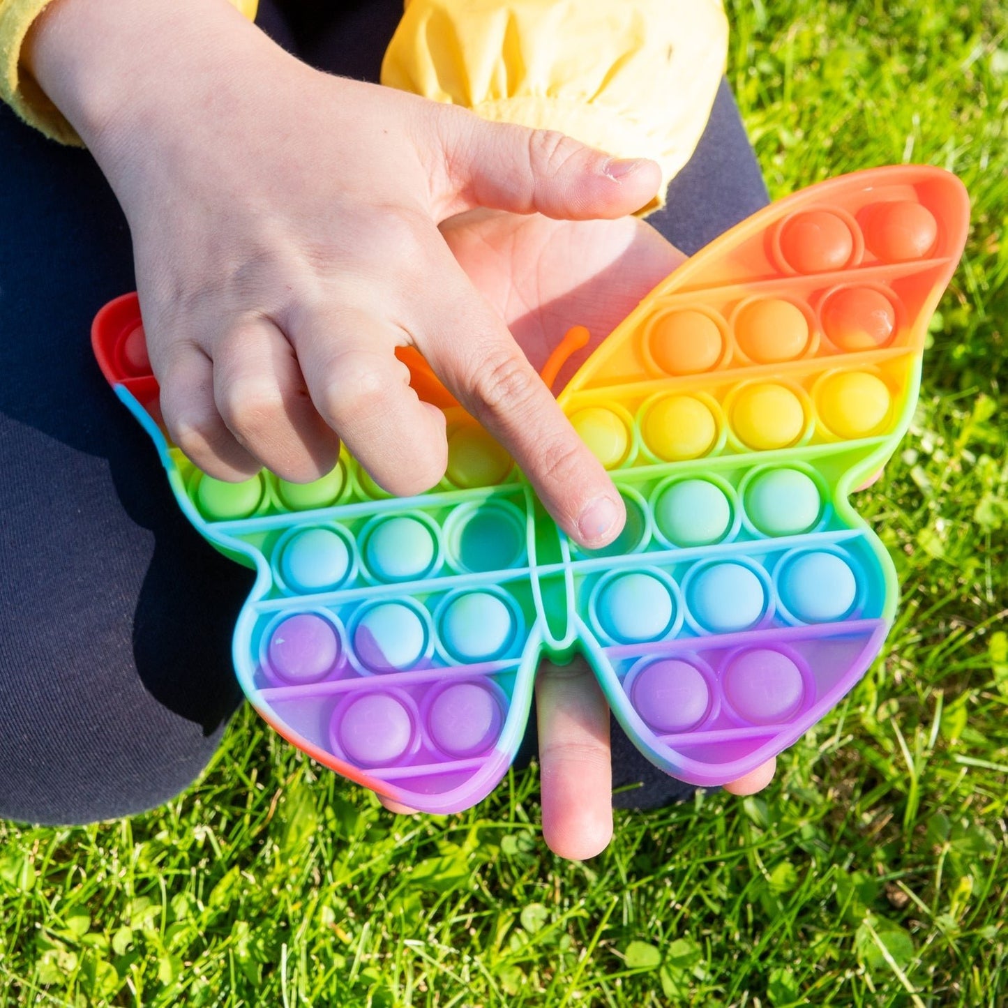 Pop Fidget Toy Push Pop Bubble Fidget Sensory Toy for Kids and Adults Fidget Popper Stress Reliever Sensory Fidget Poppers (Butterfly & Car Shape / 1 Pc) - infinityexculsivestore.com