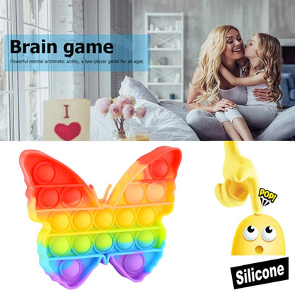 Pop Fidget Toy Push Pop Bubble Fidget Sensory Toy for Kids and Adults Fidget Popper Stress Reliever Sensory Fidget Poppers (Butterfly & Car Shape / 1 Pc) - infinityexculsivestore.com