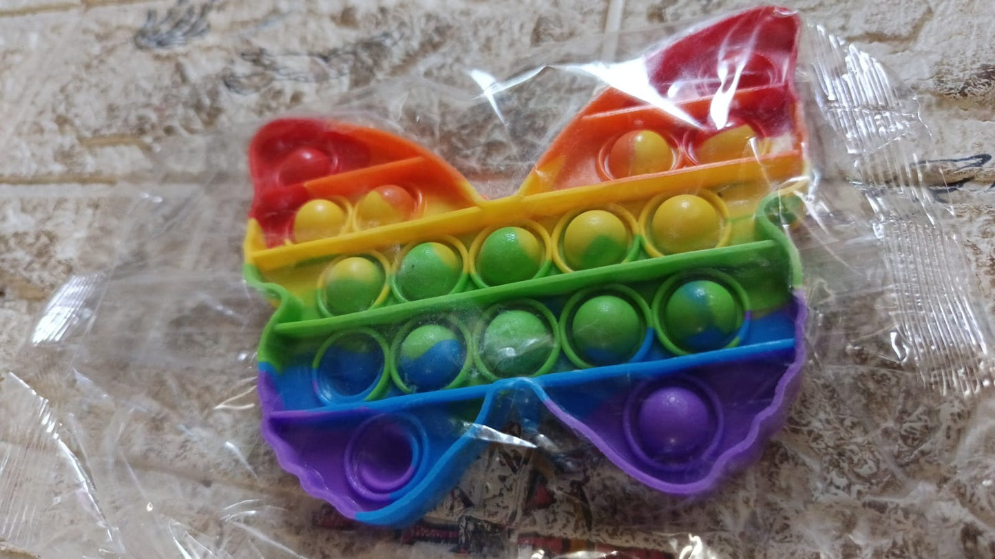 Pop Fidget Toy Push Pop Bubble Fidget Sensory Toy for Kids and Adults Fidget Popper Stress Reliever Sensory Fidget Poppers (Butterfly & Car Shape / 1 Pc) - infinityexculsivestore.com