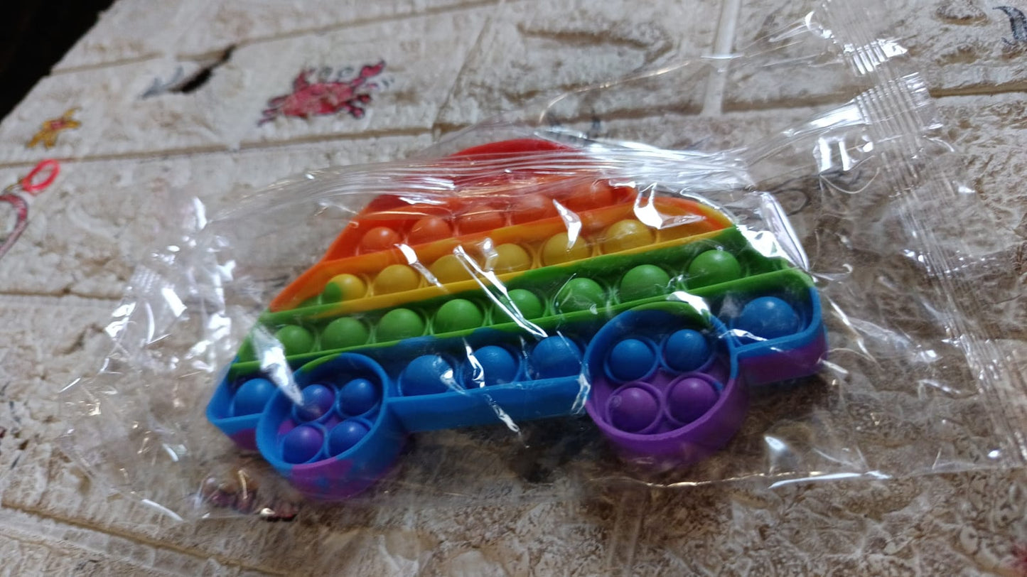 Pop Fidget Toy Push Pop Bubble Fidget Sensory Toy for Kids and Adults Fidget Popper Stress Reliever Sensory Fidget Poppers (Butterfly & Car Shape / 1 Pc) - infinityexculsivestore.com