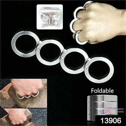 Portable 4 Finger Ring Unique Rotating Folding Ring (1 Set) - infinityexculsivestore.com