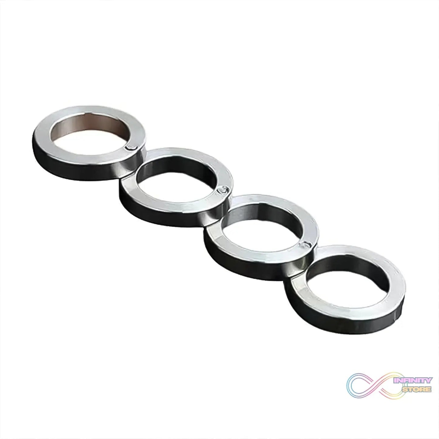 Portable 4 Finger Ring Unique Rotating Folding Ring (1 Set) - infinityexculsivestore.com