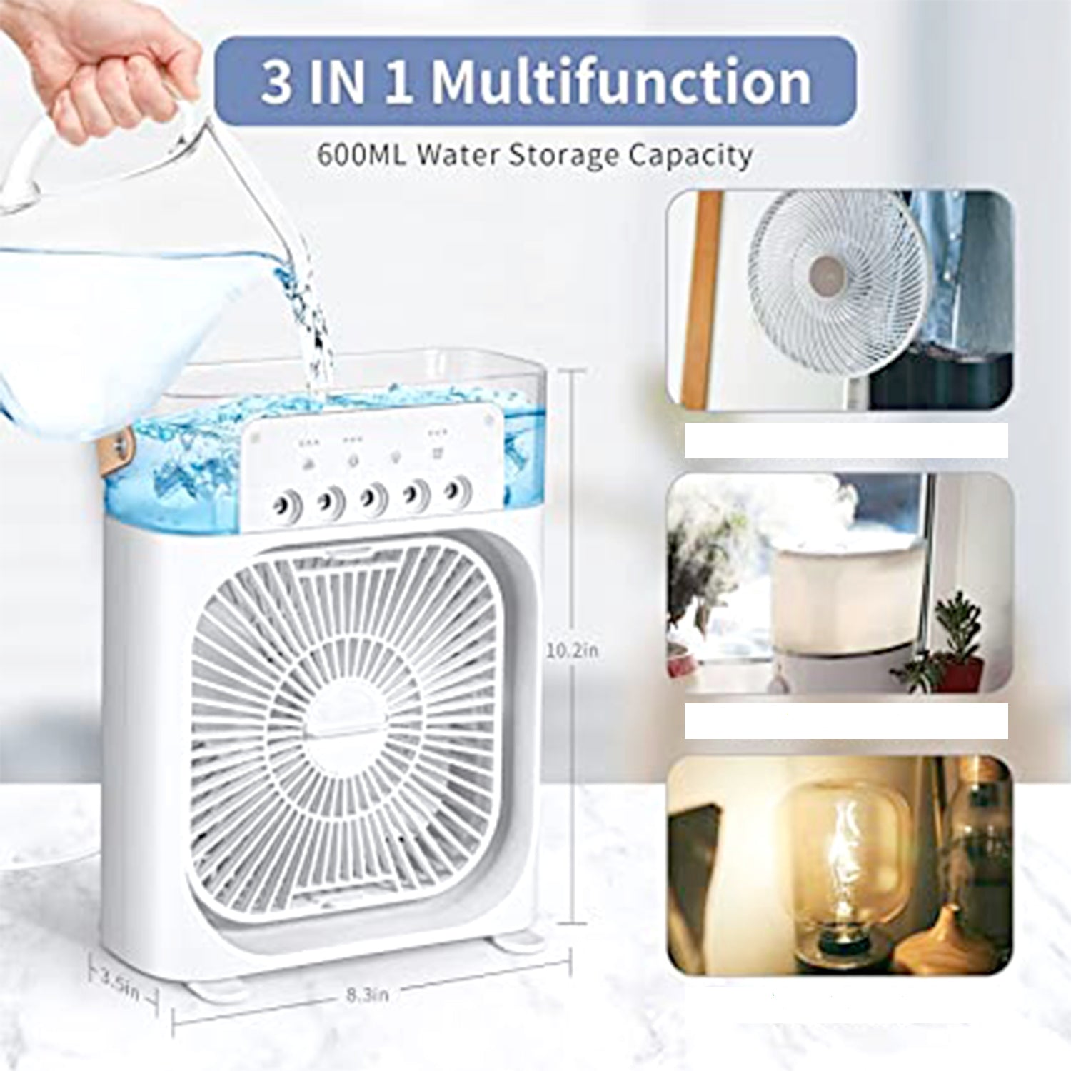 Portable Air Conditioner Fan - Personal Desk Cooling Fan (Battery Not Included) - infinityexculsivestore.com