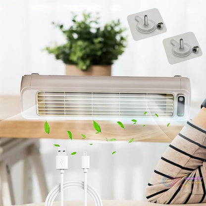 Portable Air Conditioning Cooling Fan (1 Pc / With 2 Pc Adhesive Hook) - infinityexculsivestore.com