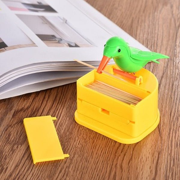 Portable Automatic Bird Toothpick Storage Box - infinityexculsivestore.com