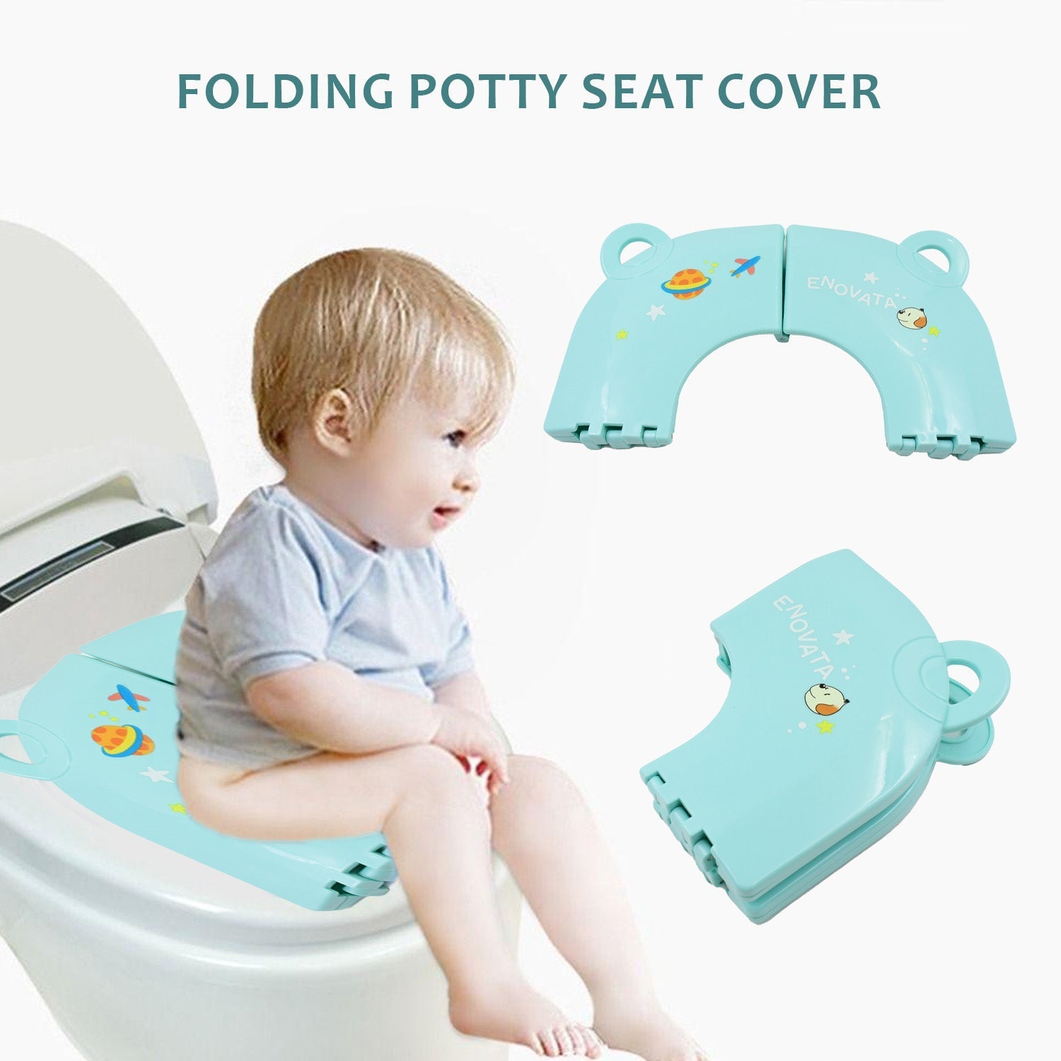Portable Baby / Kids Toilet Seat Foldable Potty Seat (1 Pc) - infinityexculsivestore.com