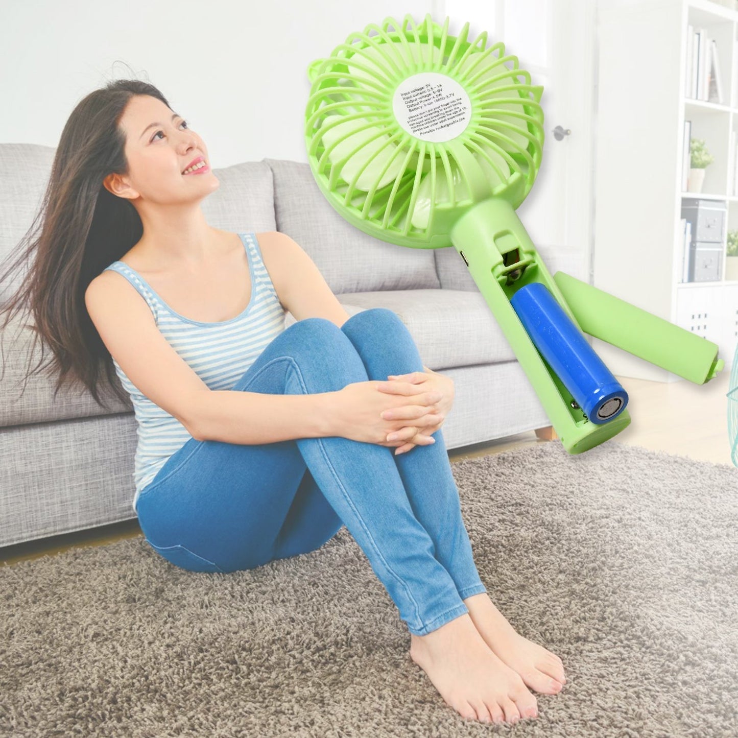 Portable Classic Hand Fan - 3 - Speed Table Fan for Personal Desk, Suitable for Office, School, and Home Use (Battery Not Included) - infinityexculsivestore.com