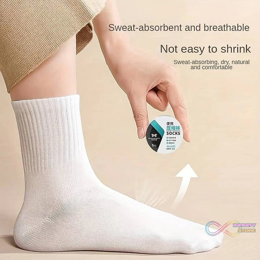 Portable Disposable Socks Outdoor Compression Travel Sock (1 pair) - infinityexculsivestore.com