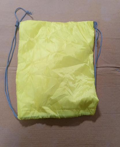 Portable Dori Bag Inside silver with coating Drawstring Backpack, Gym Sack Light Weight Multi Storage Bags Large Capacity for Shopping - infinityexculsivestore.com