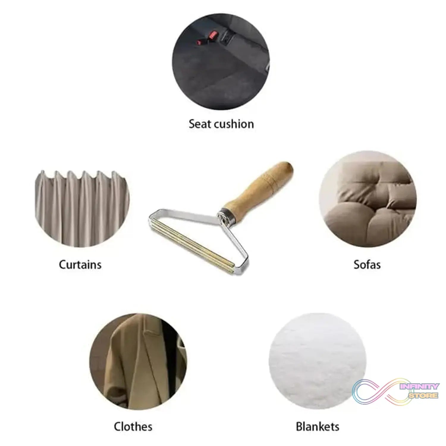 Portable Double Sided Lint Remover (1 Pc) - infinityexculsivestore.com