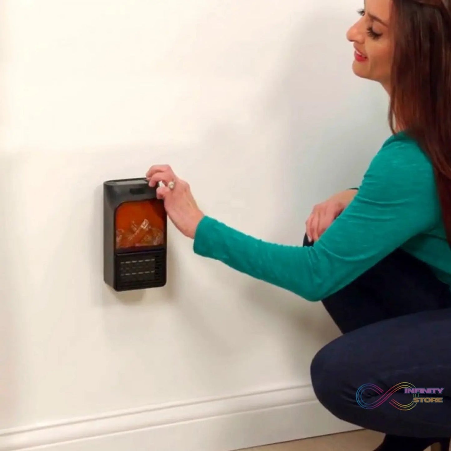 Portable Electric Fireplace lamp LED Flame Heater (900w / 1 Pc) - infinityexculsivestore.com