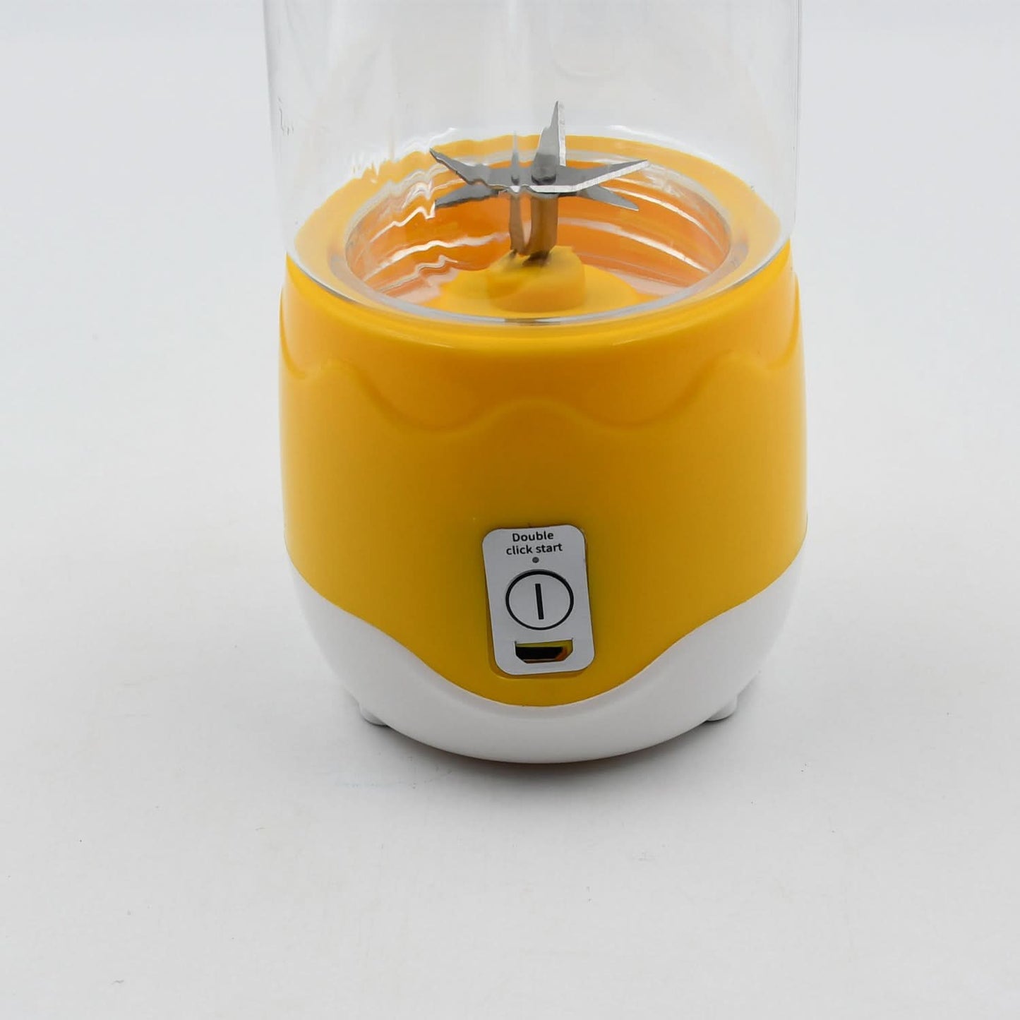 Portable Electric USB Juice Maker 6 blade Blender Grinder Mixer Personal Size, USB Rechargeable Mini Juicer for Smoothies and Shakes with Juicer Cup - 400ml - infinityexculsivestore.com