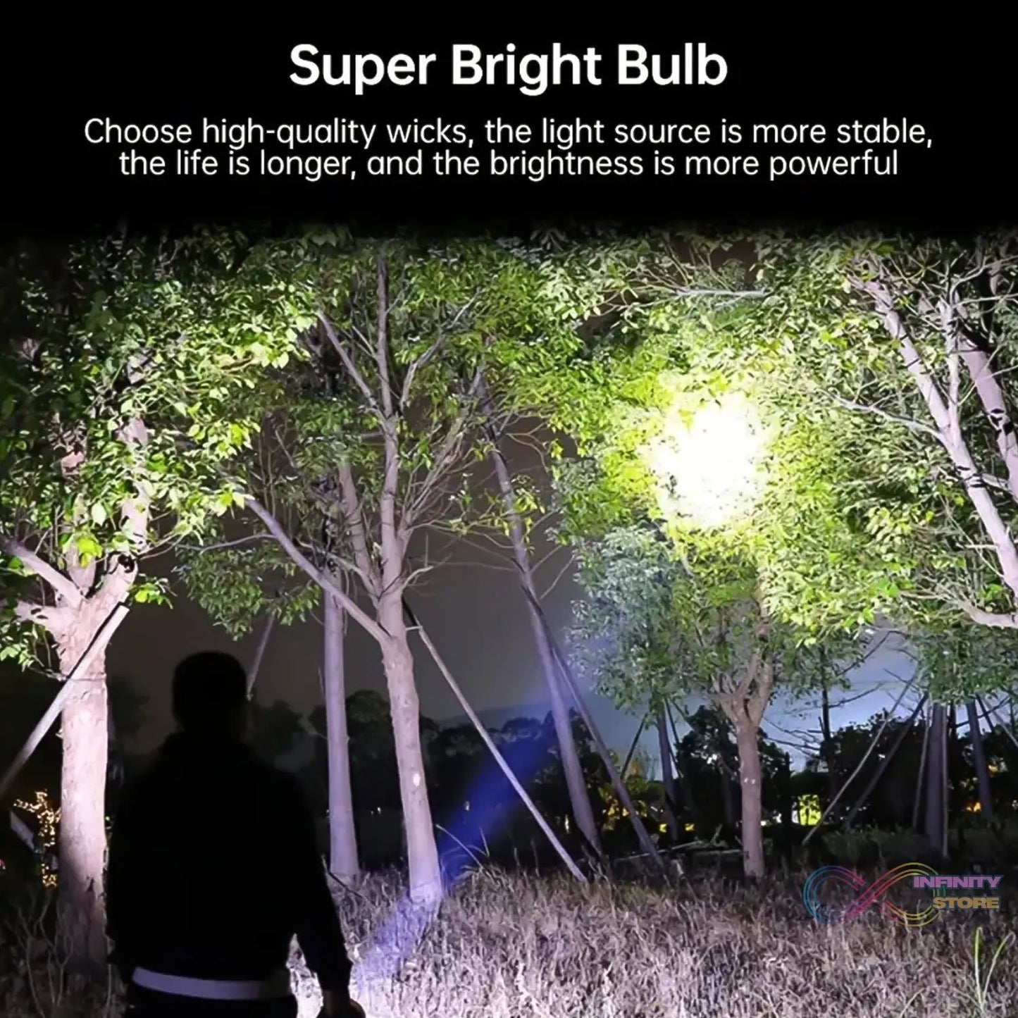 Portable Flashlight / Torch COB 7LED Hand Light USB Rechargeable Light with Side Light (1 Pc) - infinityexculsivestore.com