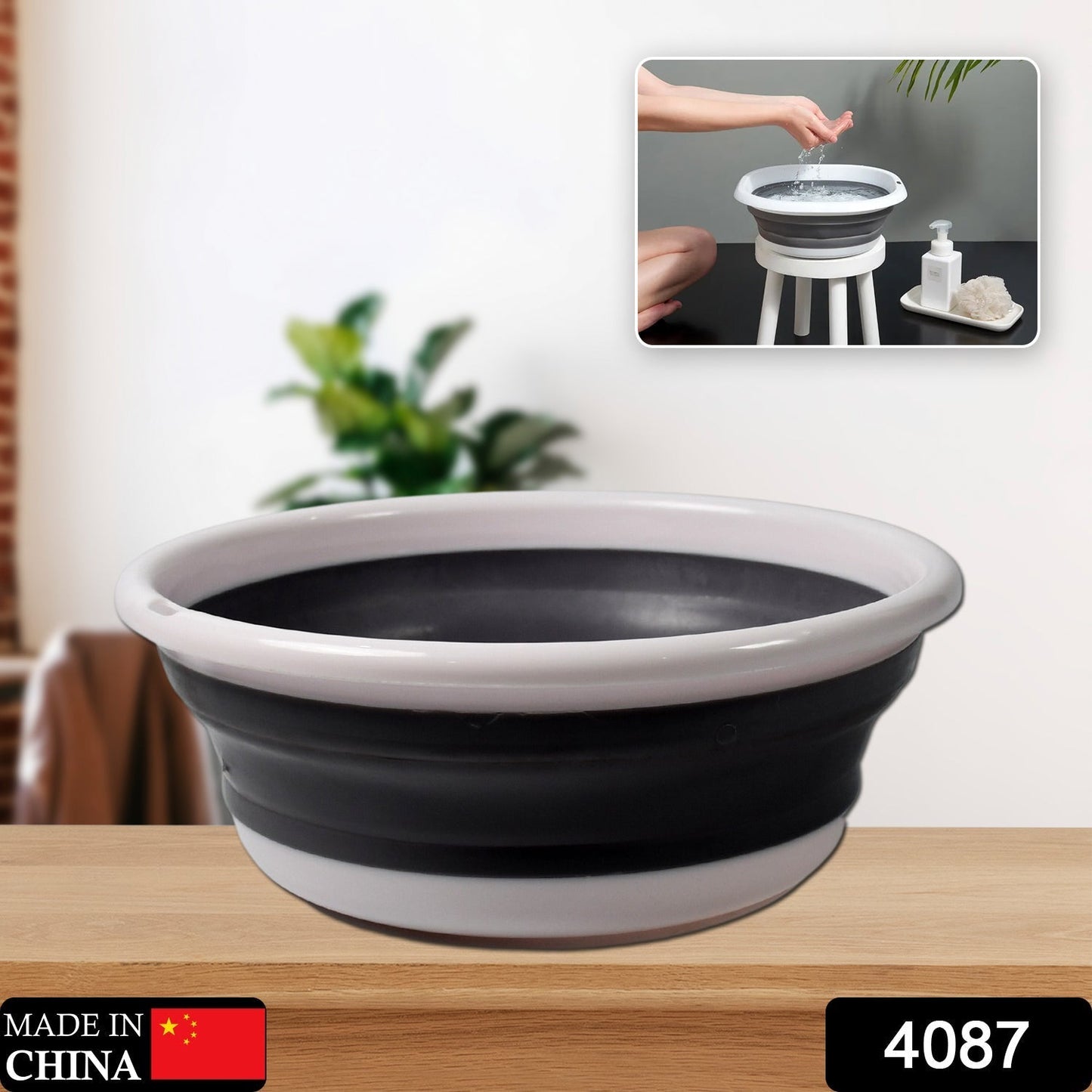 Portable Folding Wash Basin for Travel, Lightweight Water Basin for Clothes & Vegetables - infinityexculsivestore.com