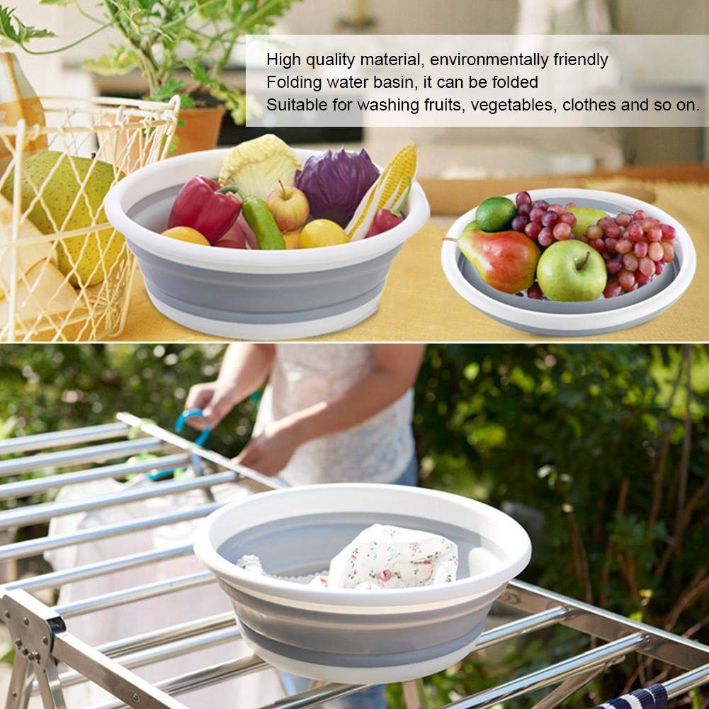 Portable Folding Wash Basin for Travel, Lightweight Water Basin for Clothes & Vegetables - infinityexculsivestore.com
