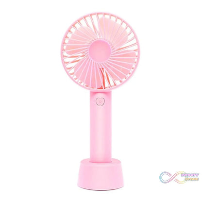 Mini portable fan for summer; ideal for offices and homes (batteries not included).