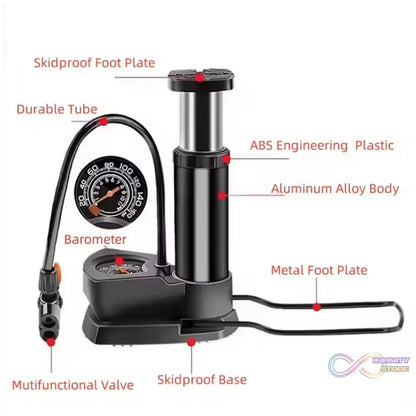 Portable High Pressure Foot Air Pump (1 Pc) - infinityexculsivestore.com