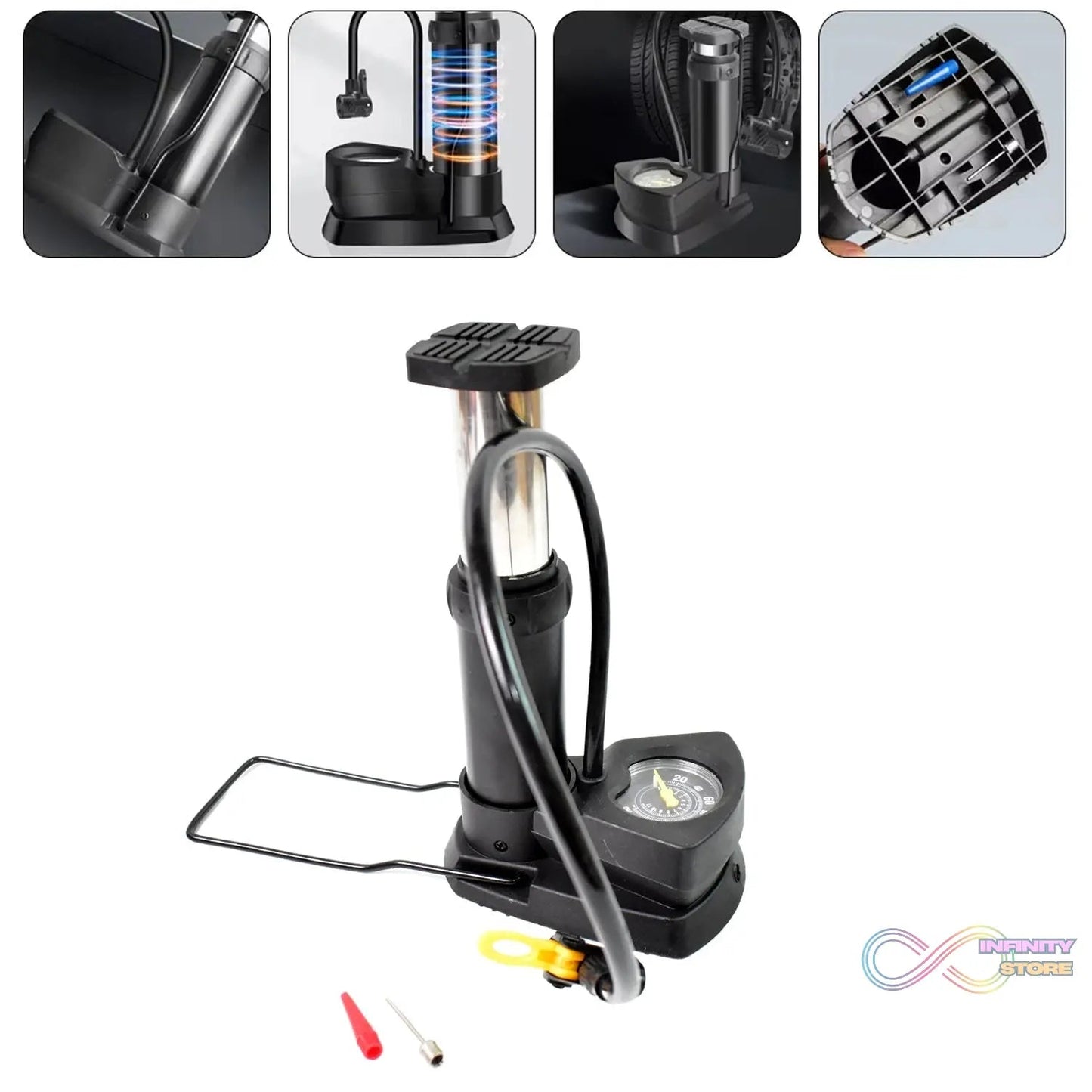 Portable High Pressure Foot Air Pump (1 Pc) - infinityexculsivestore.com