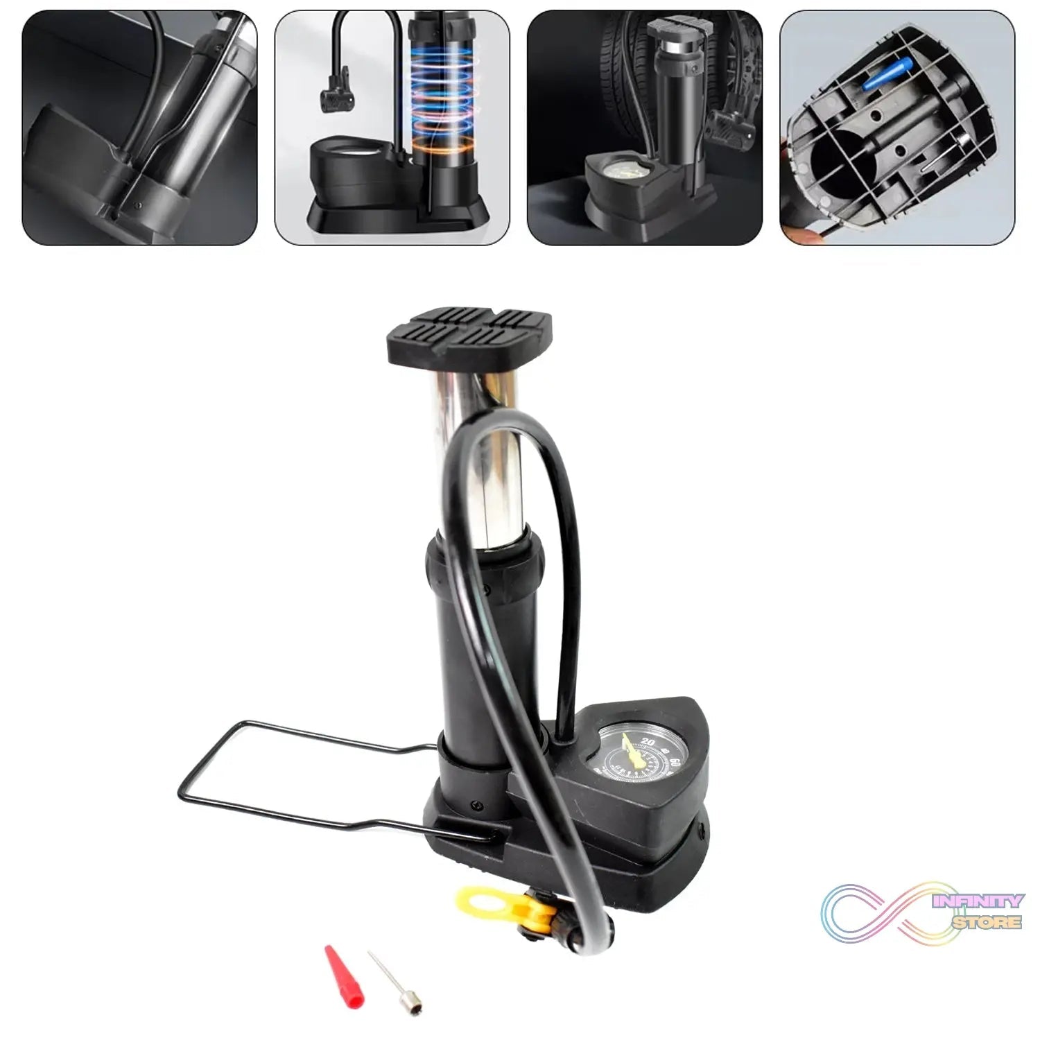 Portable High Pressure Foot Air Pump (1 Pc) - infinityexculsivestore.com