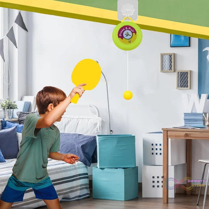 Portable Indoor Hanging Table Tennis with Three Ball, Table Tennis Self Training Set - infinityexculsivestore.com