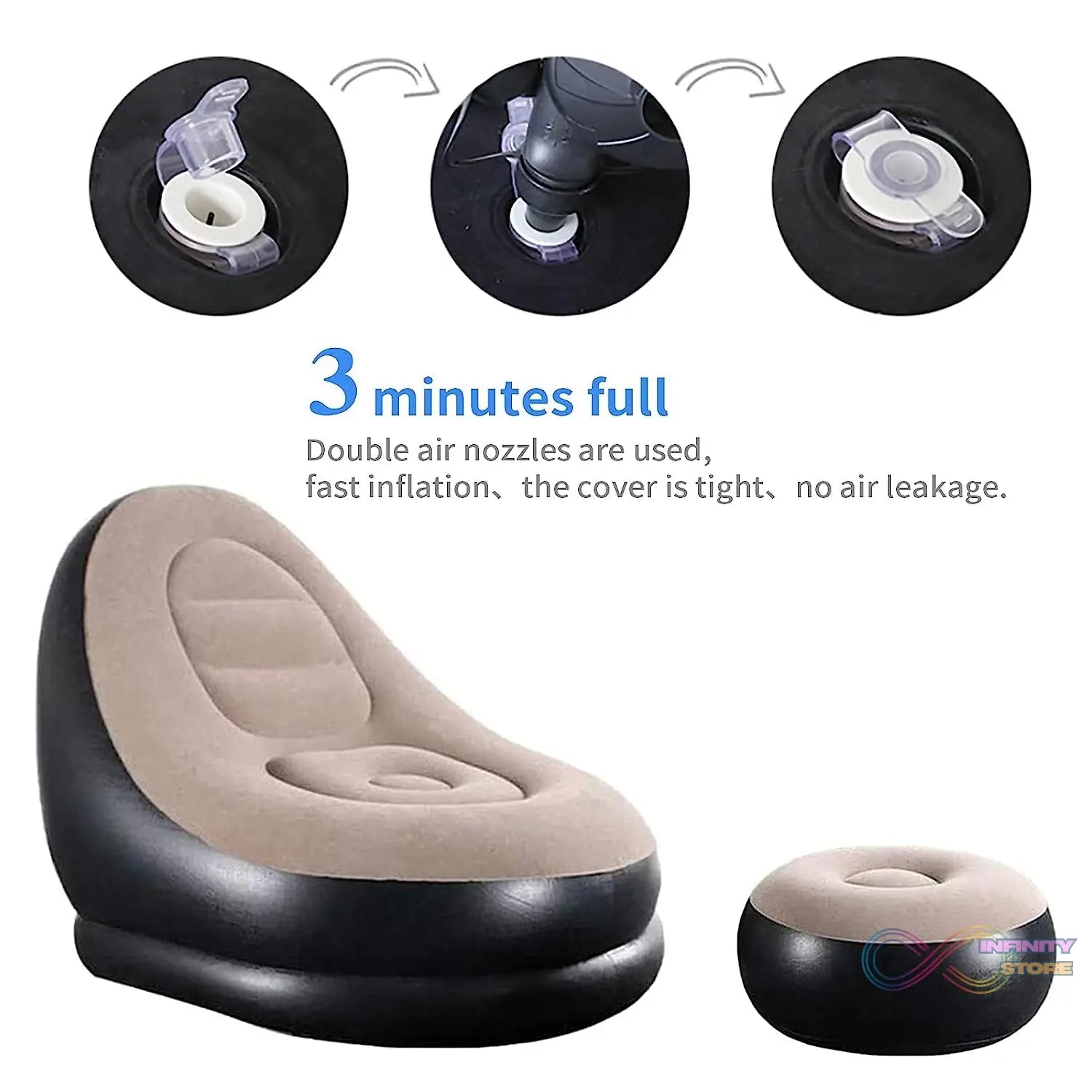 Portable Indoor/Outdoor Air Sofa, couch - infinityexculsivestore.com